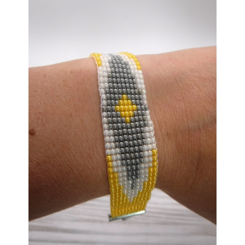 Loom Beaded Bracelet Yellow